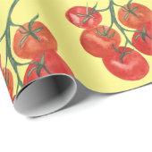 Omslag cadeau voor tomaten waterverf geel cadeaupapier (Rol Hoek)