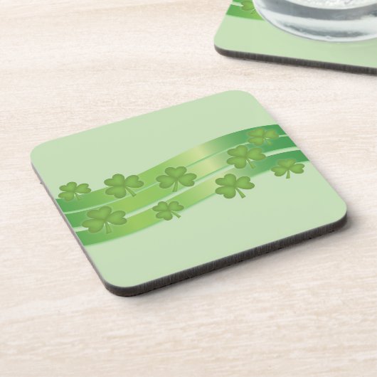 Omslag en groene strepen bier onderzetter (Linkerzijde)