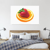 Omslag en sinaasappel canvas afdruk (Insitu (Slaapkamer))
