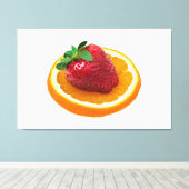 Omslag en sinaasappel canvas afdruk (Insitu (Houten vloer))