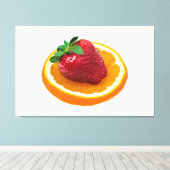 Omslag en sinaasappel canvas afdruk (Insitu (Houten vloer))