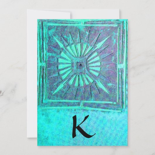 OMSLAG, helder blauw blauwgroen, wit Aankondiging (Voorkant)