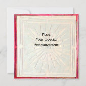 OMSLAG, helder rood Aankondiging (Achterkant)