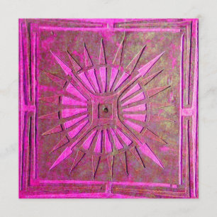 OMSLAG, helder roze, violet wit Aankondiging