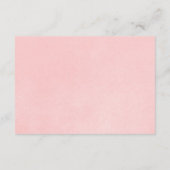 Omslag in helder roze zilversneeuwvlokbaby shower informatiekaartje (Achterkant)