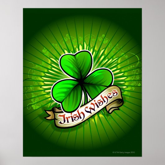 Omslag met de banner "Irish Wishes" Poster (Voorkant)