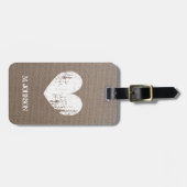 Omslag met geweerd bagagelabel voor hartslag (Voorkant horizontaal)