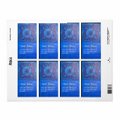 OMSLAG, rood, bruin Etiket (Full Sheet)