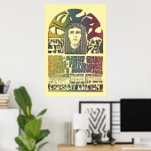 Omslag uit de jaren 60 / Psychedelische evenemente Poster (Thuiskantoor)