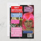 Omslag van Bat Mitzvah-tijdschrift Kaart (Voorkant)