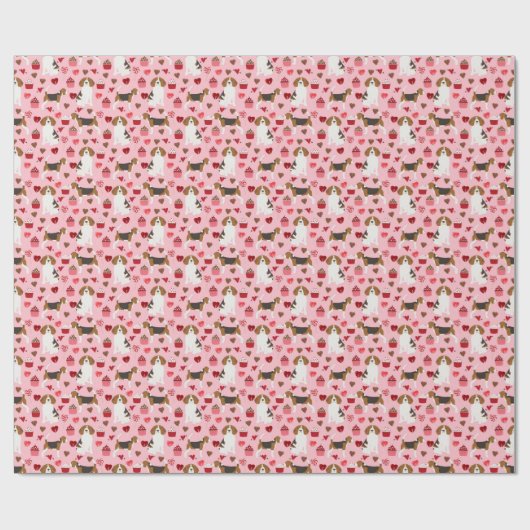 Omslag van de Gift van de brak de Valentijnse Cadeaupapier (Vlak)