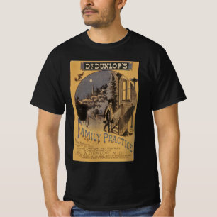Omslag van een antiek medisch handboek Dr. Dunlop' T-shirt