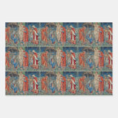 Omslag van geschenken van Magi, Mary en baby Jesus Inpakpapier Vel (Voorkant)