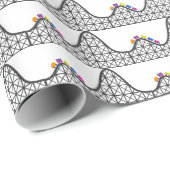 Omslag van kinder rollen onderzetters cadeaupapier (Rol Hoek)