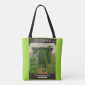 Omslag van komkommerzaad tote bag (Achterkant)