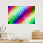 Omslag van meerkleurige bubbel poster (Keuken)