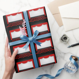 Omslag van met filmtheater verbonden partij cadeaupapier