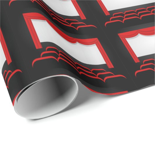 Omslag van met filmtheater verbonden partij cadeaupapier (Rol Hoek)