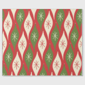 Omslag van Ornamenten met middagscurve Retro Vinta Cadeaupapier (Vlak)