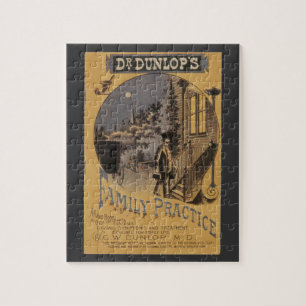Omslag van oud boek Doctor Dunlop's Family Practic Legpuzzel