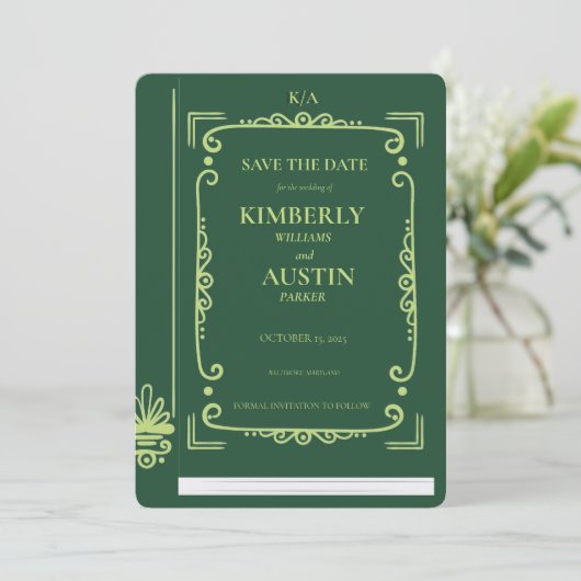 Omslag van oud boek | Thema boek bespaar de datum Kaart (Staand voorkant)