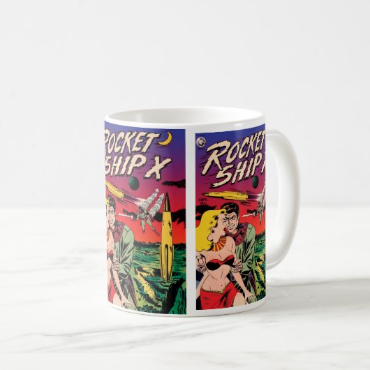 Omslag van oude sciencefiction-stripboek Rocket Sh Mok (Voorkant rechts)