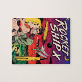 Omslag van vintage sciencefiction stripboek Rocket Legpuzzel (Horizontaal)