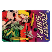 Omslag van vintage sciencefiction stripboek Rocket Magneet (Horizontaal)
