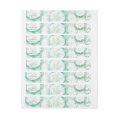 Omslag van zeeflap in zanddollar rond etiket (Vel)