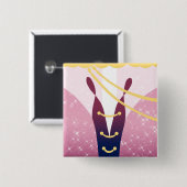 omslagbekleding - pennen vierkante button 5,1 cm (Voorkant /achterkant)