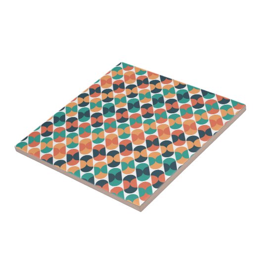 Omslagen en halve cirkels tegeltje (Zijkant)