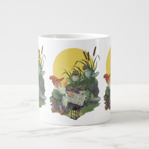 Omslagillustratie van tijdschrift voor oude muziek grote koffiekop