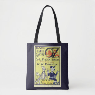 Omslagillustratie van vintage Wizard of Oz-boek, t Tote Bag