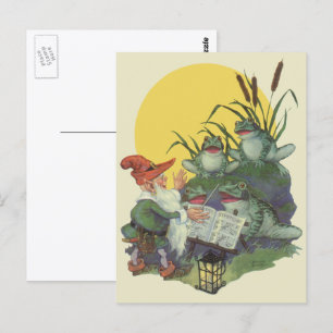 Omslagkunst van Vintage Music Magazine, Etude Frog Briefkaart