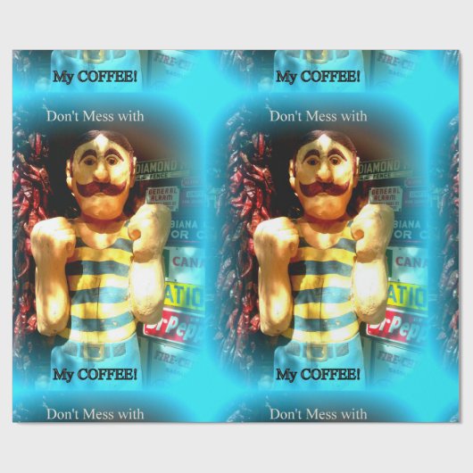 omslagpapier van de koffieerminnaar cadeaupapier (Vlak)