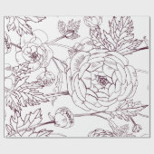 omslagpapier voor bloemen | Luxe bruiloften Cadeaupapier (Vlak)