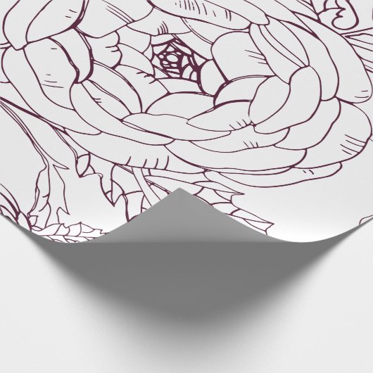 omslagpapier voor bloemen | Luxe bruiloften Cadeaupapier (Hoek)