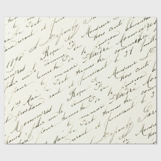  omslagpapier voor Frans script Cadeaupapier (Vlak)