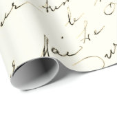 omslagpapier voor Frans script Cadeaupapier (Rol Hoek)