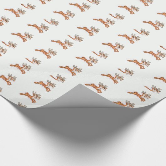  omslagpapier voor rendieren cadeaupapier (Hoek)