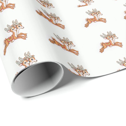 omslagpapier voor rendieren cadeaupapier (Rol Hoek)