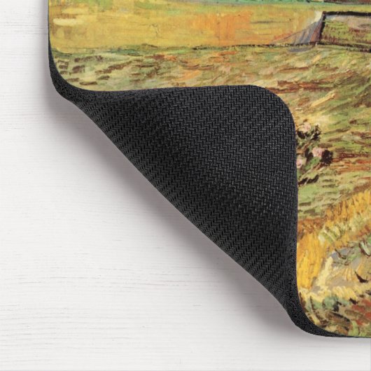 Omsloten korenveld met boer bij Vincent van Gogh Muismat (Hoek)