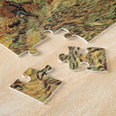 Omsloten korenveld met boer door Vincent van Gogh Legpuzzel (Zijkant)