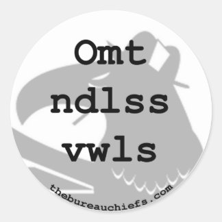 OMT NDLSS VWLS-Sticker Ronde Sticker