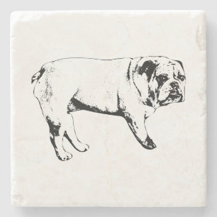 Omtrek Bulldog Onderzetters