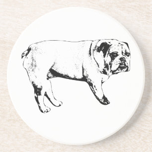 Omtrek Bulldog Onderzetters