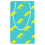 Omtrek van de gele leeuw klein cadeauzakje (Achterkant)