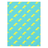 Omtrek van de gele leeuw tafelkleed (Voorkant)