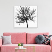 Omtrek van een boom canvas afdruk (Insitu (Woonkamer))