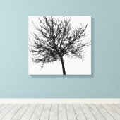 Omtrek van een boom canvas afdruk (Insitu (Houten vloer))